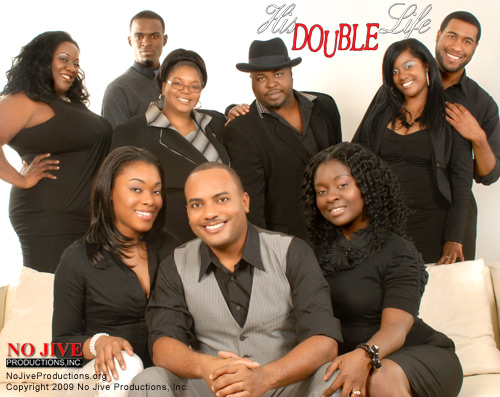 Cast of "His Double Life".